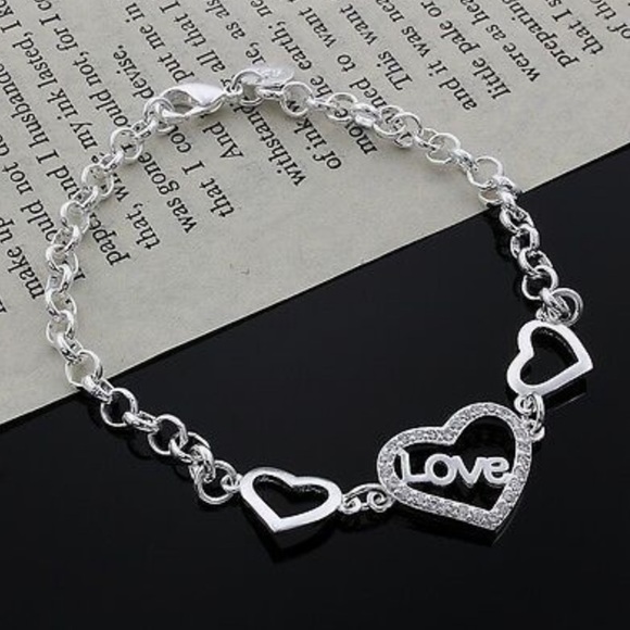 NWT 925 Solid silver Bracelet jewelry charms - Picture 2 of 4